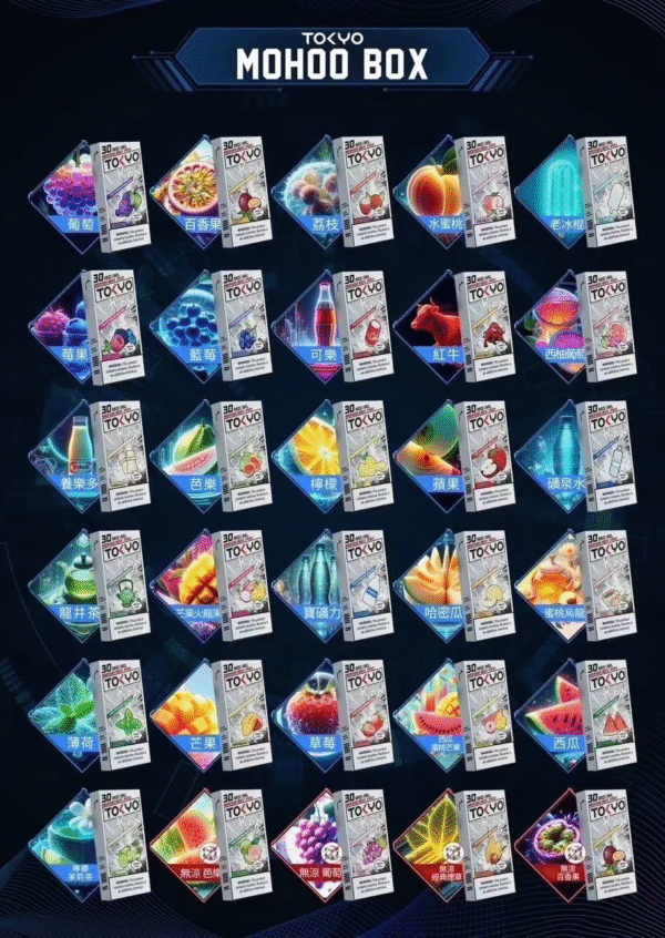 TOKYO東京魔盒煙彈 / 高質感12ml大容量 / 只適用魔盒主機 / 滿6顆送1顆或滿3顆送主機/活動二選一